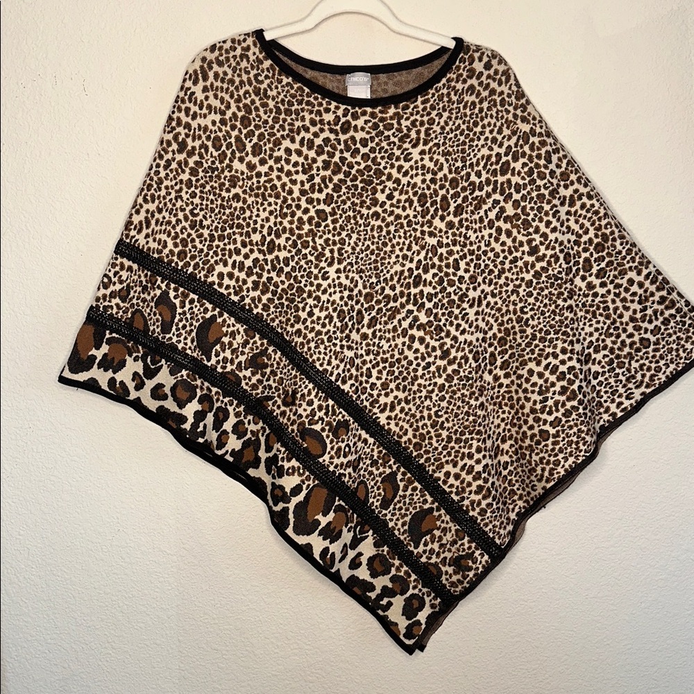 Chico's Leopard Print Poncho